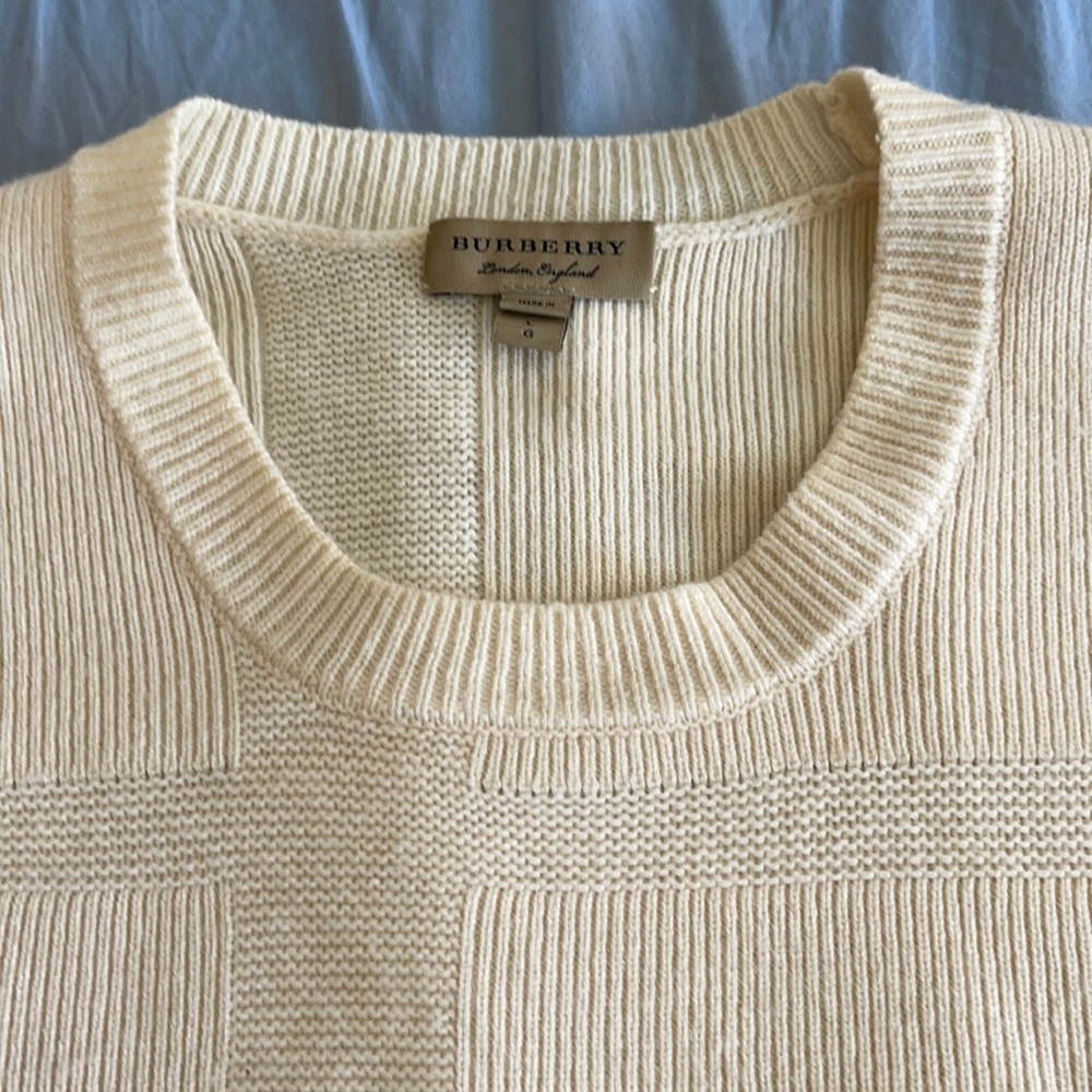 Burberry cream sweater. Original